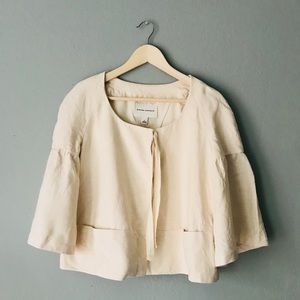 cream banana republic blouse